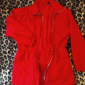 Red Aeros by Kristen Blake Coat/Trench